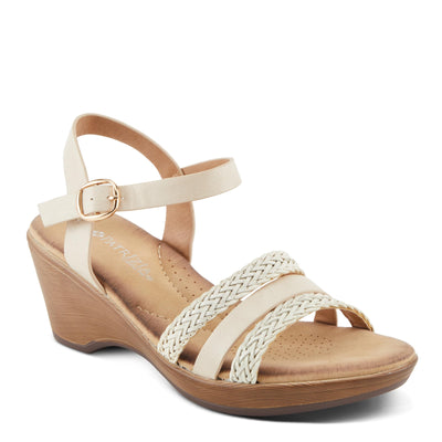 PATRIZIA Women's ZINOVIA Braided Strap Wedge Sandals Bone Multi EU 37 / US 6.5-7