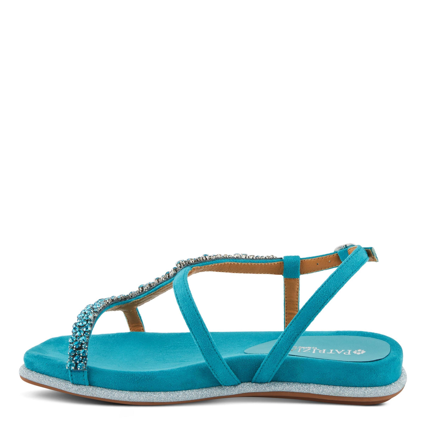 PATRIZIA Women's SHINYQUEEN Flat Sandals Turquoise EU 42 / US 10.5-11