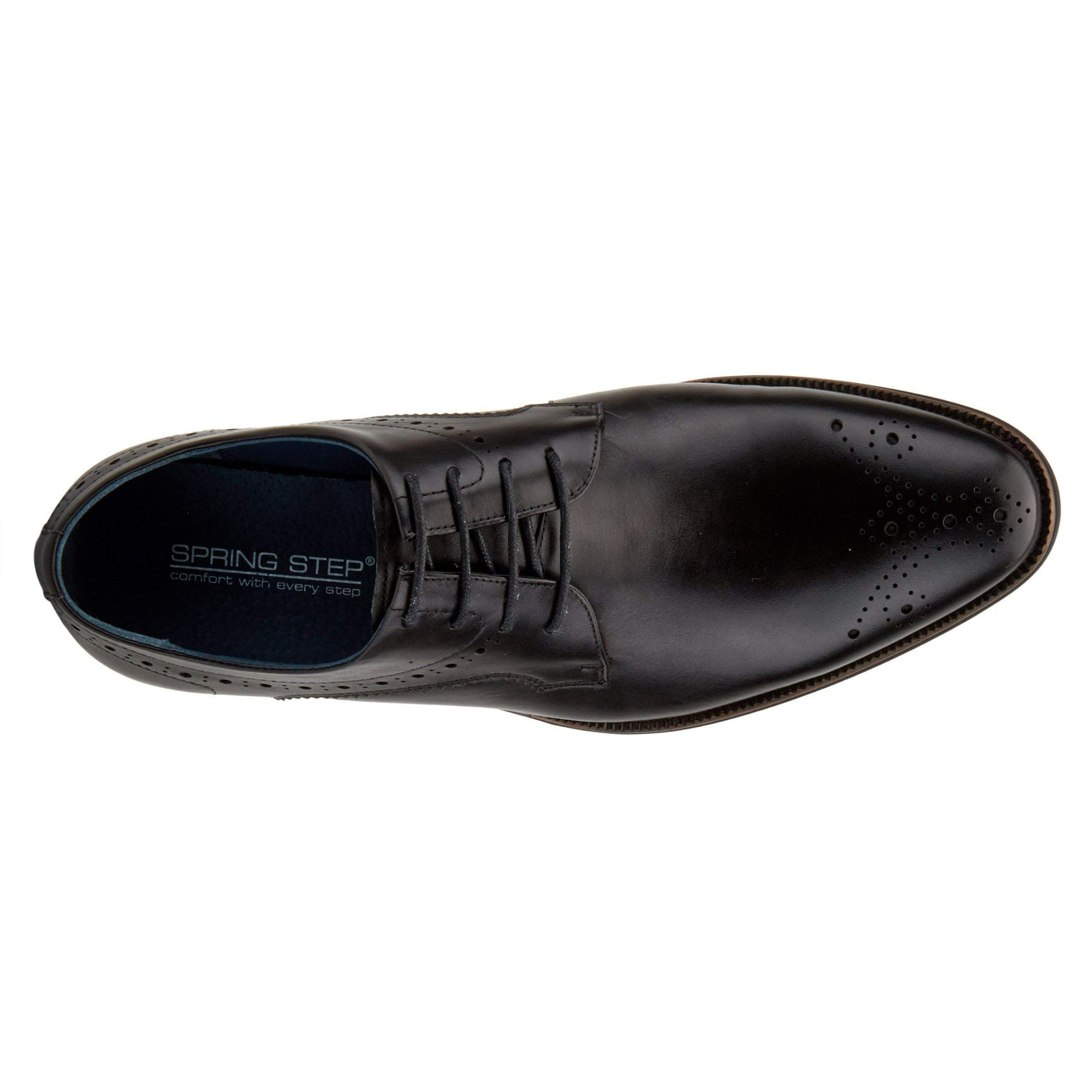Spring Step Men's Charlie Oxford, Black, 8-8.5 Medium US