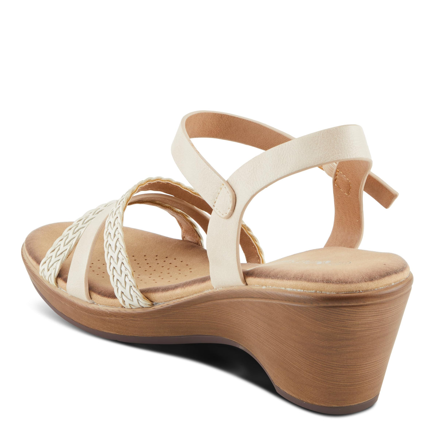 PATRIZIA Women's ZINOVIA Braided Strap Wedge Sandals Bone Multi EU 37 / US 6.5-7