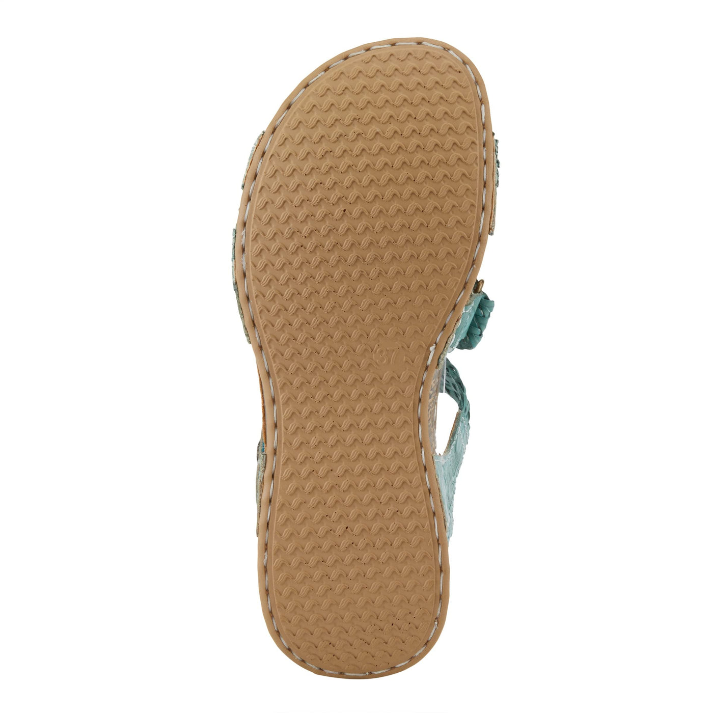 Spring Step L'Artiste Women's Atira Ankle Strap Sandal Teal EU 38 / US 7.5-8