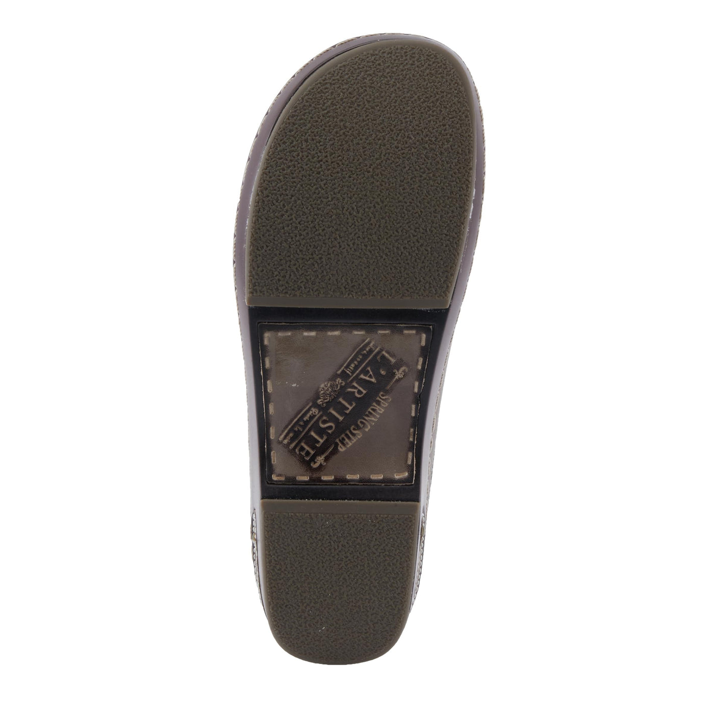 Spring Step L'Artiste Burbank-Flower Women's Bohemian Clogs - Perforated Leather, Artistic Flair, Luxurious Comfort Grey Multi EU 38/ US 7.5-8