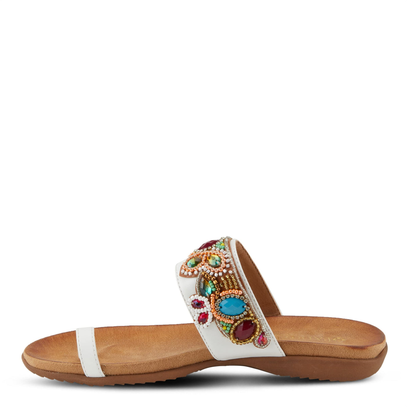 PATRIZIA Women's Amalfi Slide Sandal White EU 36 / US 5.5-6