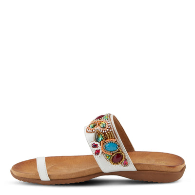 PATRIZIA Women's Amalfi Slide Sandal White EU 36 / US 5.5-6