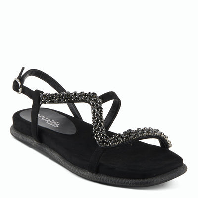 PATRIZIA Women's SHINYQUEEN Flat Sandals Black EU 40 / US 9