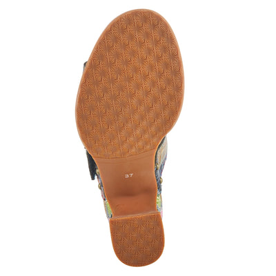 Spring Step L'Artiste Women's Rossie Slide High Heel SandalNavy Multi EU 40 / US 9