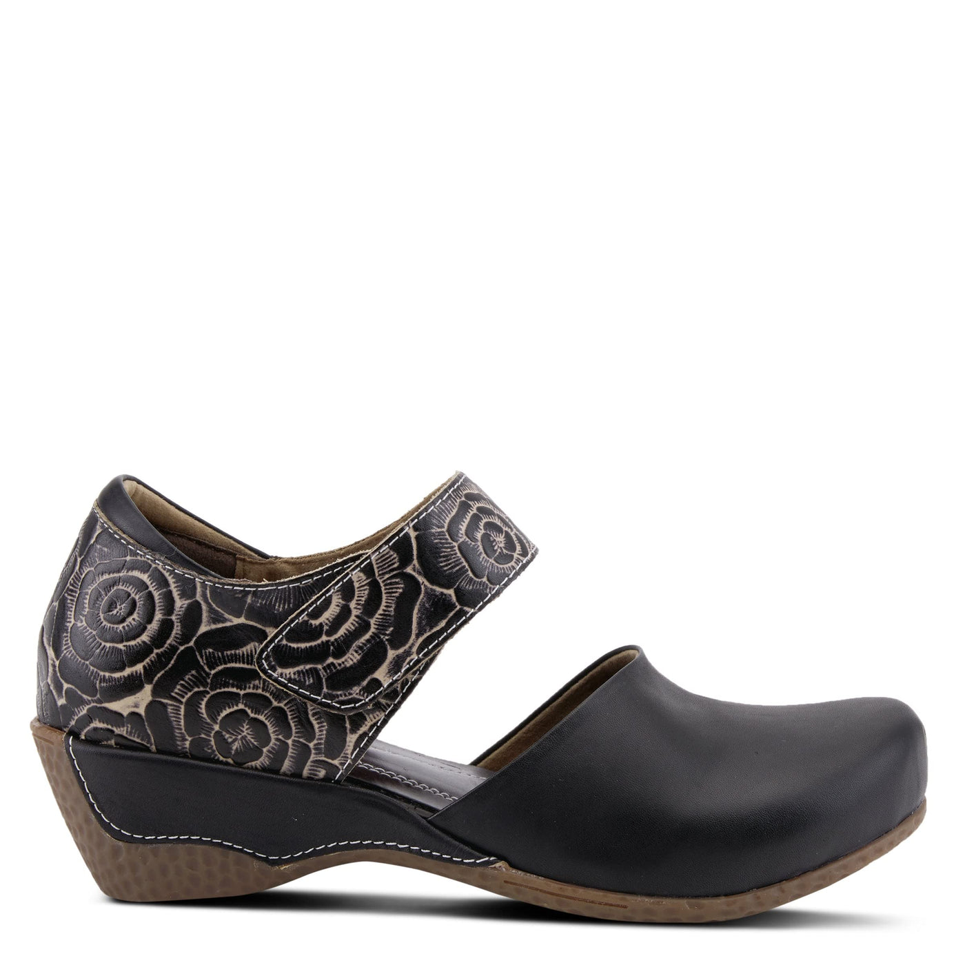 Spring Step L'Artiste Gloss-Pansy Mary Jane Shoes for Women - Ladies Shoes with Hooks and Loops Closure - Womens Shoes for Outdoor, Casuals, Wedding - Black EU 35 / US 5