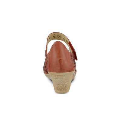 Spring Step Women's Nougat Wedge Sandal, Red, 39 EU/8.5 M US
