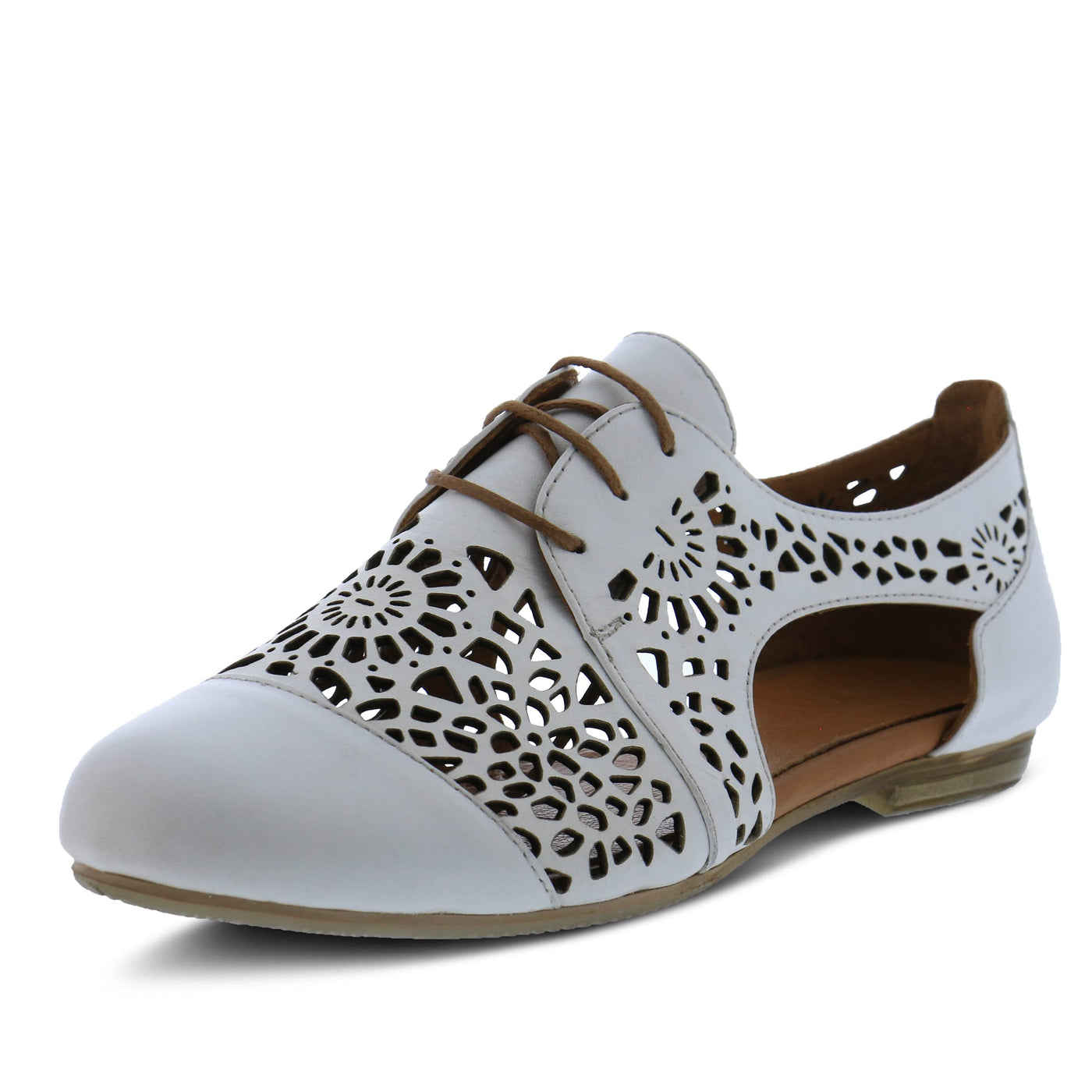 Spring Step Women's Theone Lace-Up Shoe White EU 42 / US 10.5-11