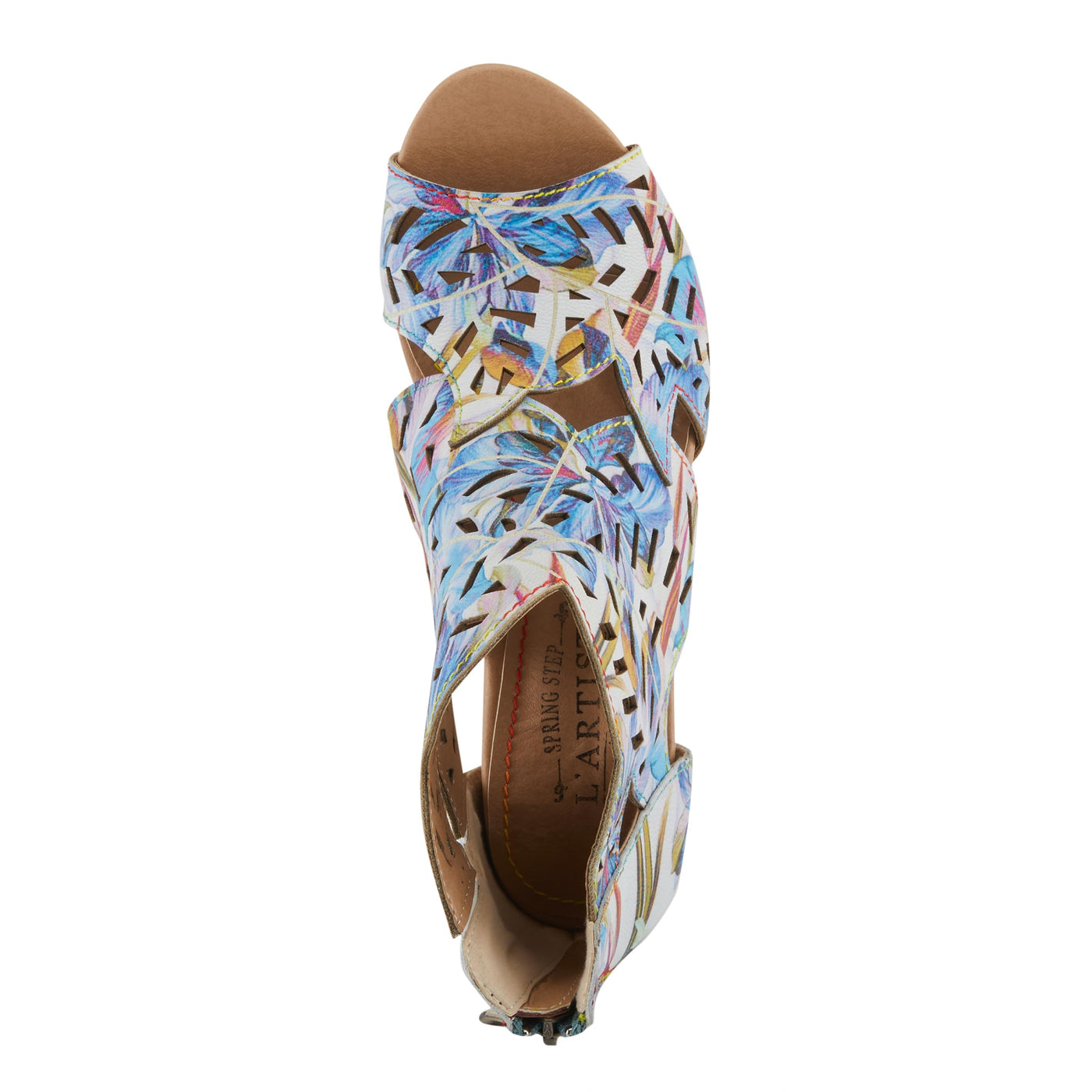 L'Artiste by Spring Step Women's Icon-Fleur Pump, Blue Multi, 7.5-8
