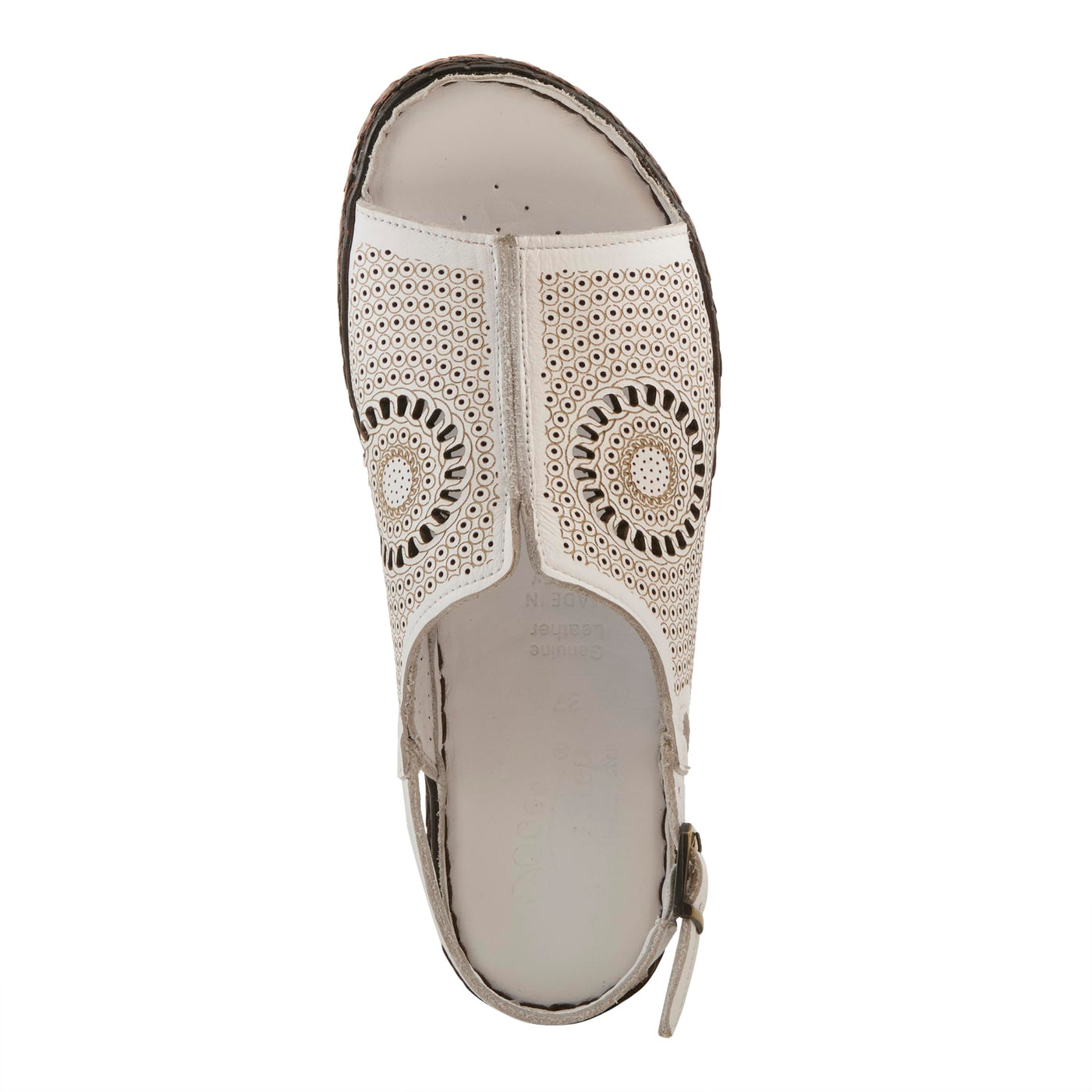 Spring Step Women's Cordero Sandal, White, 8.5