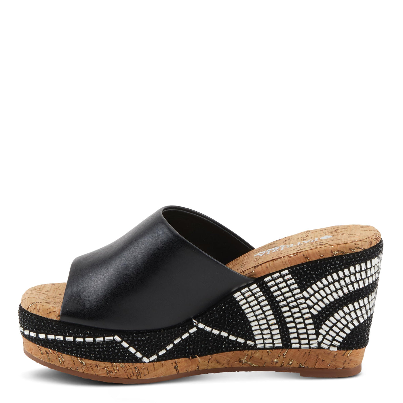 PATRIZIA Women's RADIANT Wedge Slide Sandals with Crystals