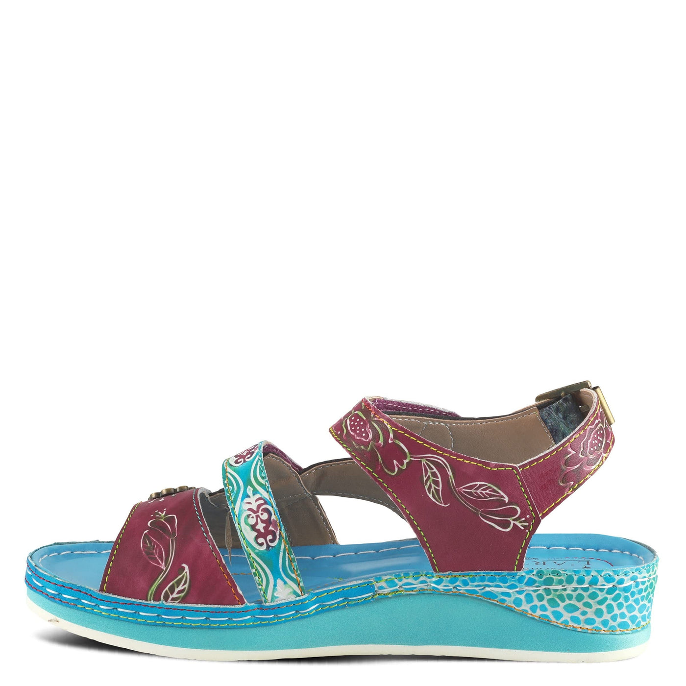 L�Artiste by Spring Step Women's Sumacah-aqm Slide Sandal, Aqua, 40 EU/9 M US
