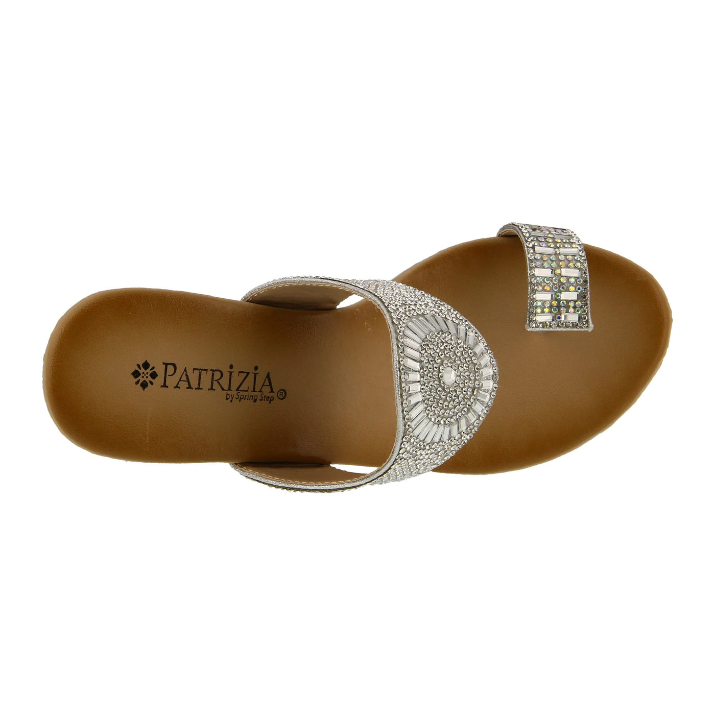 Patrizia Women's Heena Slide Sandal, Silver, 6.5-7