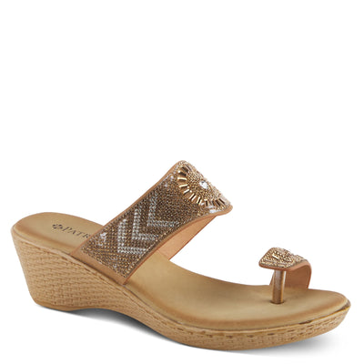 PATRIZIA Women's Geminata Slide Wedge Sandal Tan EU 42 / US 10.5-11