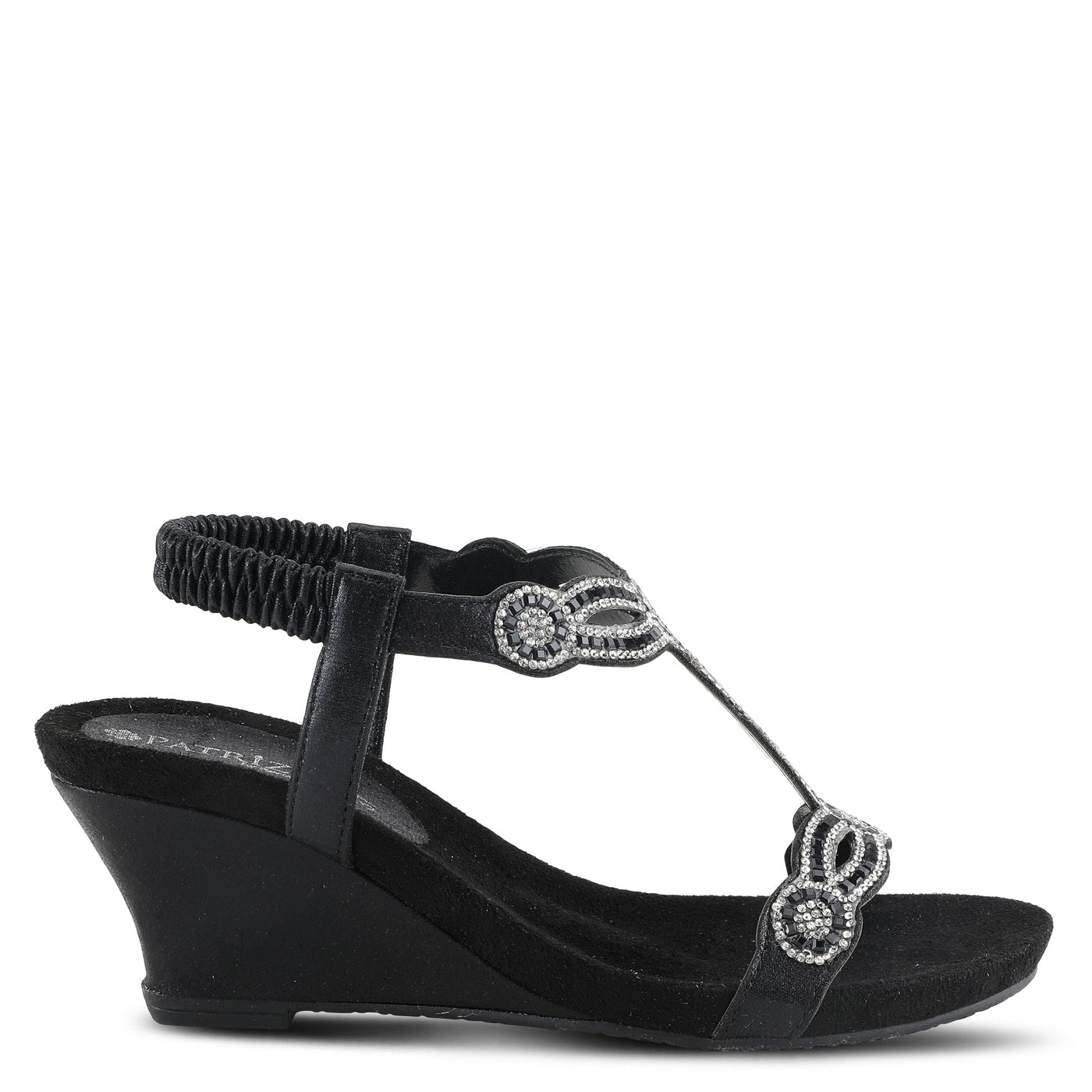 PATRIZIA Women's Shining Ankle Strap Sandal Black EU 42 / US 10.5-11