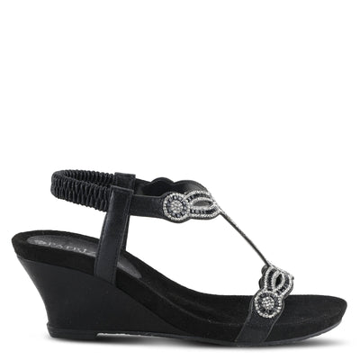 PATRIZIA Women's Shining Ankle Strap Sandal Black EU 42 / US 10.5-11