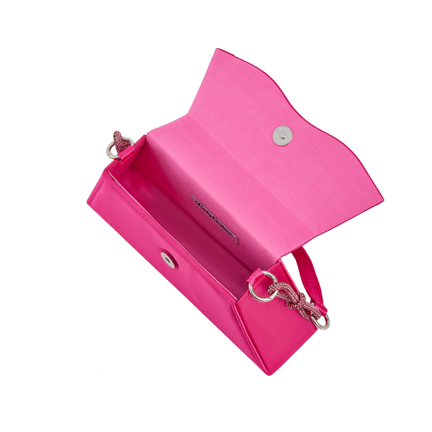 Lady Couture AMY Rhinestone Bow Handbag, Fuchsia