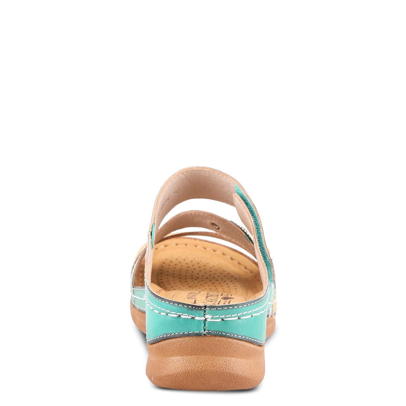 Spring Step L'Artiste Women's Udaya Slide Sandal Mint Green Multi EU 35 / US 5