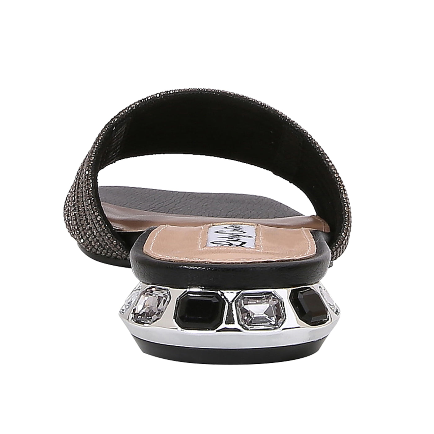 Lady Couture AMAZING Multi Color Straps Slide, Black Multi, 7