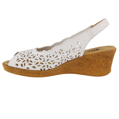 Spring Step Women's Footsie Slide Sandal White EU 40 / US 9