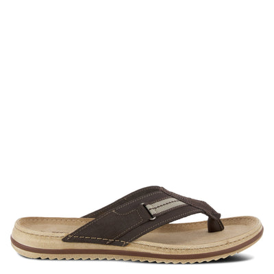 Spring Step Men's Uriel Thong Sandal Dark Brown EU 40 / US 7-7.5