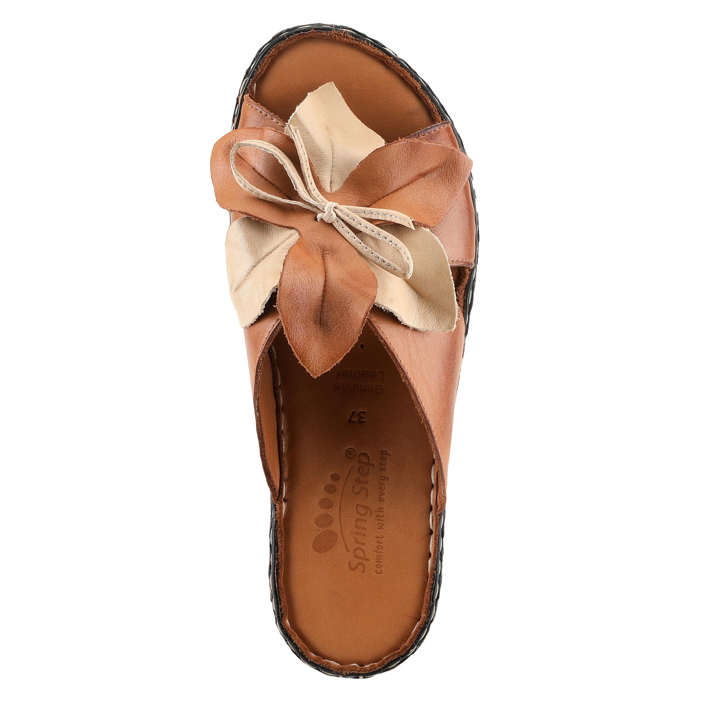 Spring Step Women's Hilary Slide Sandal Camel EU 38 / US 7.5-8