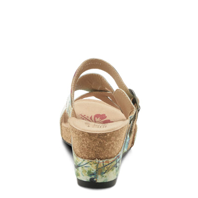 Spring Step L'Artiste Women's Baocire Wedge Sandal Grey Multi EU 35 / US 5