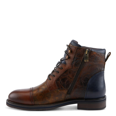 Spring Step L'Artiste Larry Men's Fashion Boot - Bold Mix of Prints, Lasting Comfort, Standout Style