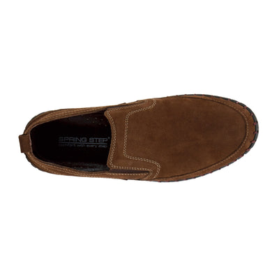 Spring Step Men's Marko Slip-On Shoe Brown Nubuck EU 43 / US 9.5-10