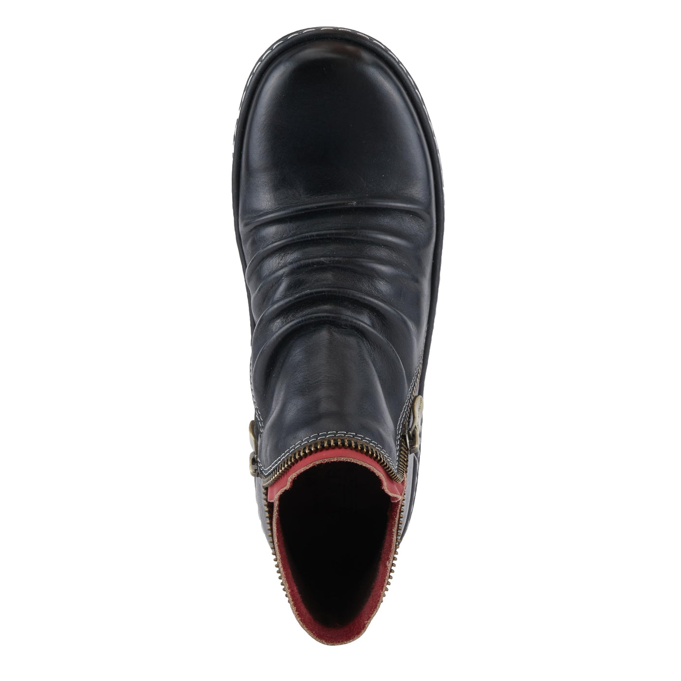 Spring Step L'Artiste Chesapeake Women's Floral Bootie - Painted Flowers, Burnished Leather, Bohemian Style