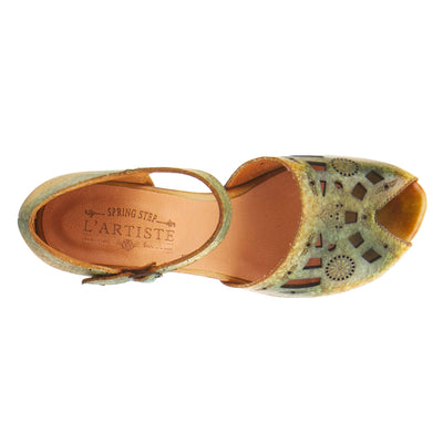 Spring Step L'Artiste Women's Posadas Mary Jane Shoe Yellow Multi EU 38 / US 7.5-8