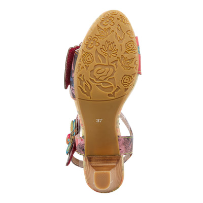 Spring Step L'Artiste Women's Gardena Quarter Strap Sandal Red Multi EU 42 / US 10.5-11
