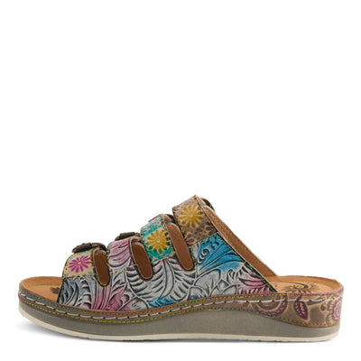 L'Artiste by Spring Step Women's Bellini Sandal, Grey Multi, 9.5-10