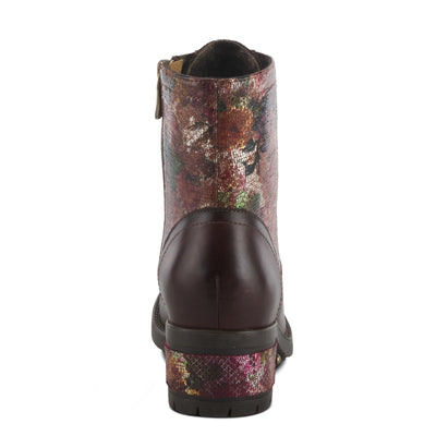 Spring Step L'Artiste Women's Marty-Met Leather Bootie Brown Multi EU 38 / US 7.5-8