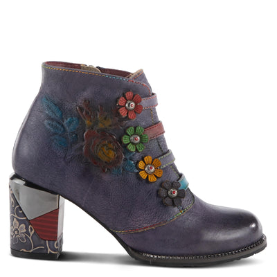 Spring Step L'Artiste Women's Maleeka Leather Mid Calf Boot Purple Multi EU 36 / US 5.5-6