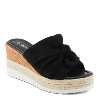 PATRIZIA Women's BELLALUCE Slide Wedge Sandals Black EU 37 / US 6.5-7