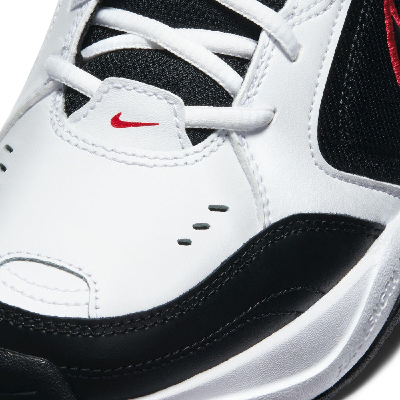 Nike Men's Air Monarch IV Cross Trainer, White/Black, 10.5 Regular US