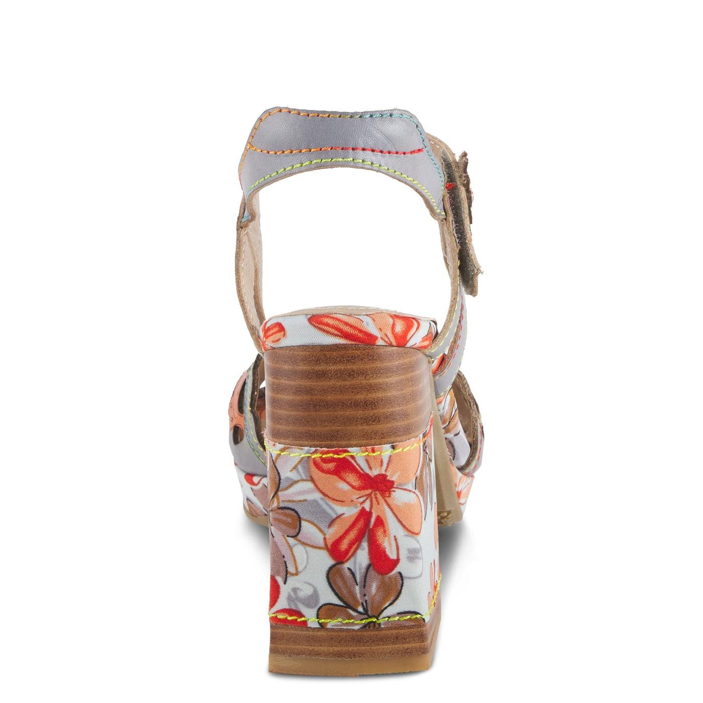Spring Step L'Artiste Women's Avantgarde Back Strap High Heel Sandal Grey Multi EU 41 / US 9.5-10