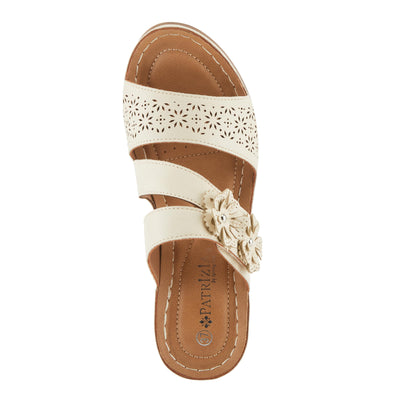 PATRIZIA Women's LOLLY Slide Wedge Sandals Bone EU 38 / US 7.5-8