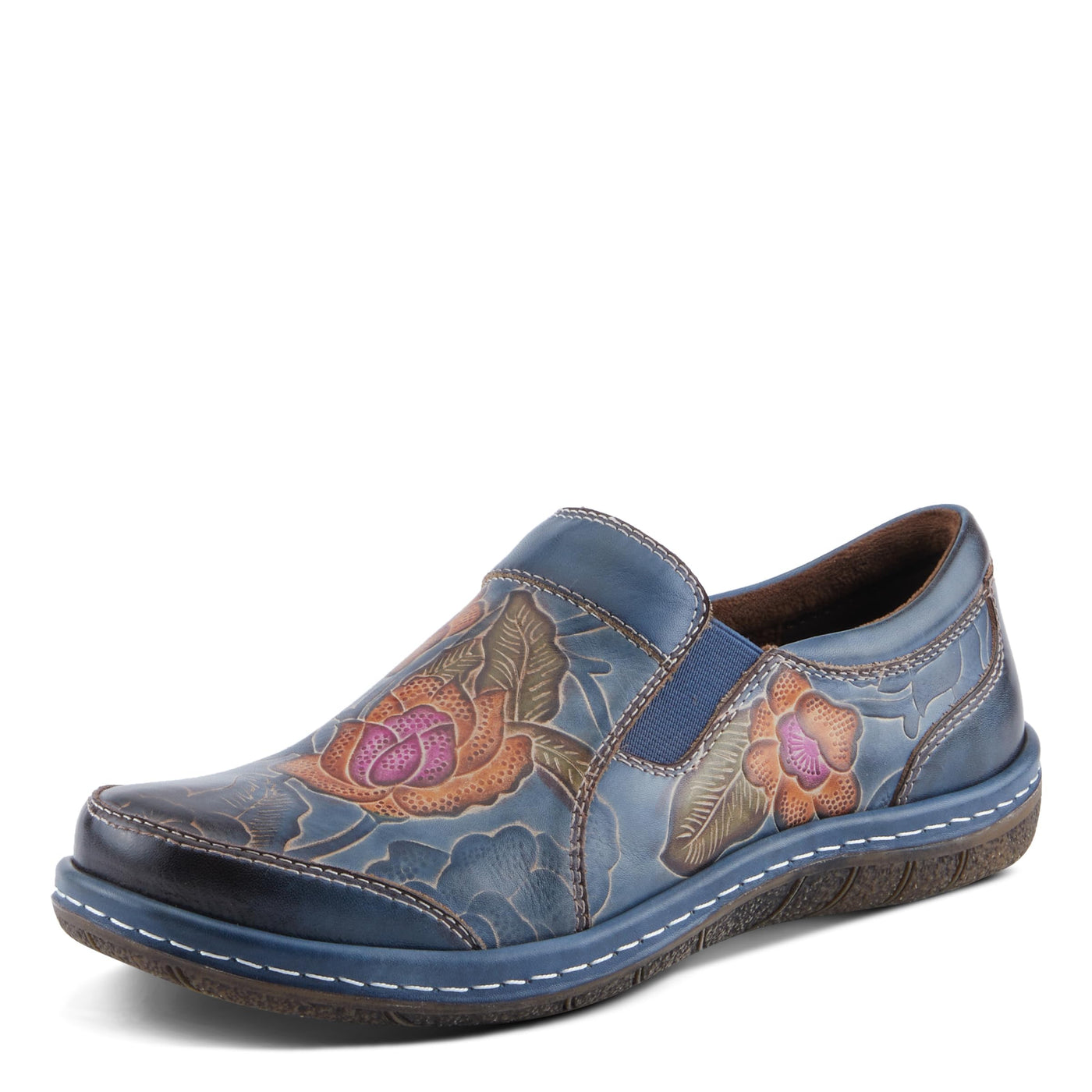 Spring Step L'Artiste Annawan Women's Stretch Fit Sneaker - Comfortable & Supportive, Fashionable & Versatile Blue Multi EU 36 / US 5.5-6