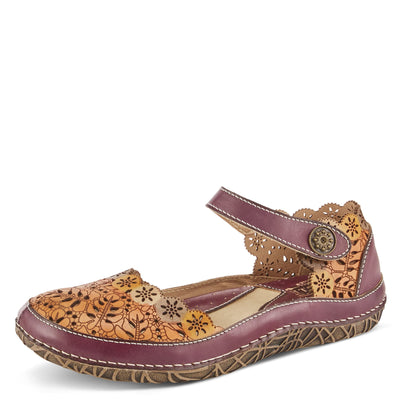 Spring Step L'Artiste Women's Kysandra-Fleur Mary-Jane Shoe Purple Multi EU 40 / US 9
