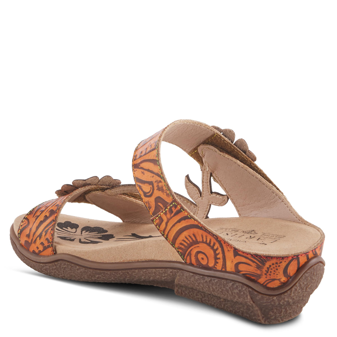 L'Artiste by Spring Step Women's Aymee Sandal, Mango Multi, 7.5-8