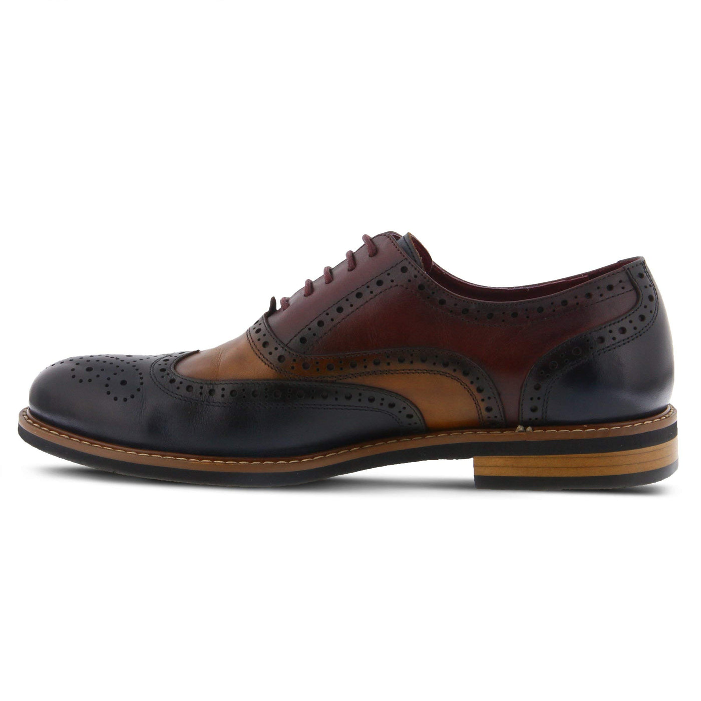 Spring Step Men's Niko Lace-Up Shoe Brown Multi EU 40 / US 7-7.5