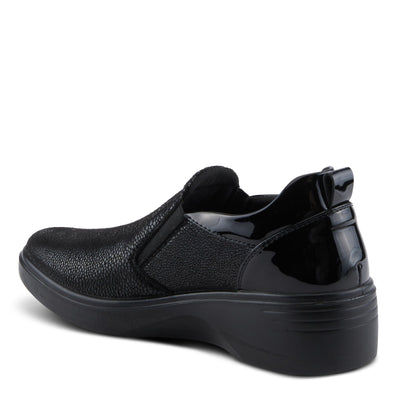 Flexus Women's WRENLY Slip-On Shoes with Faux Leather Upper, Comfortable Fit, and Rubber Outsole Black EU 39 / US 8.5