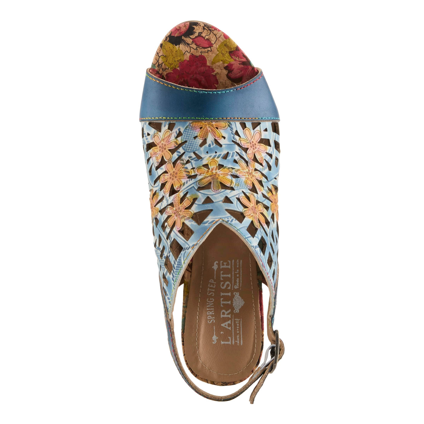 L'Artiste by Spring Step Women's Eclipsing Pump, Blue Multi, 9.5-10