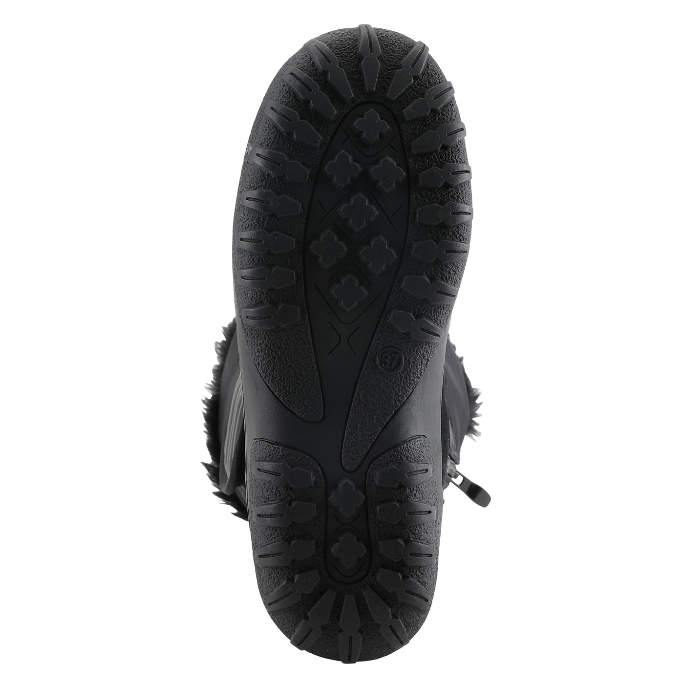 Flexus Spring Step Karpen Mid Calf Boots for Women - Ladies Waterproof Nylon Boots with Zipper - Womens Snow Boots for WinterBlack EU 39 / US 8.5