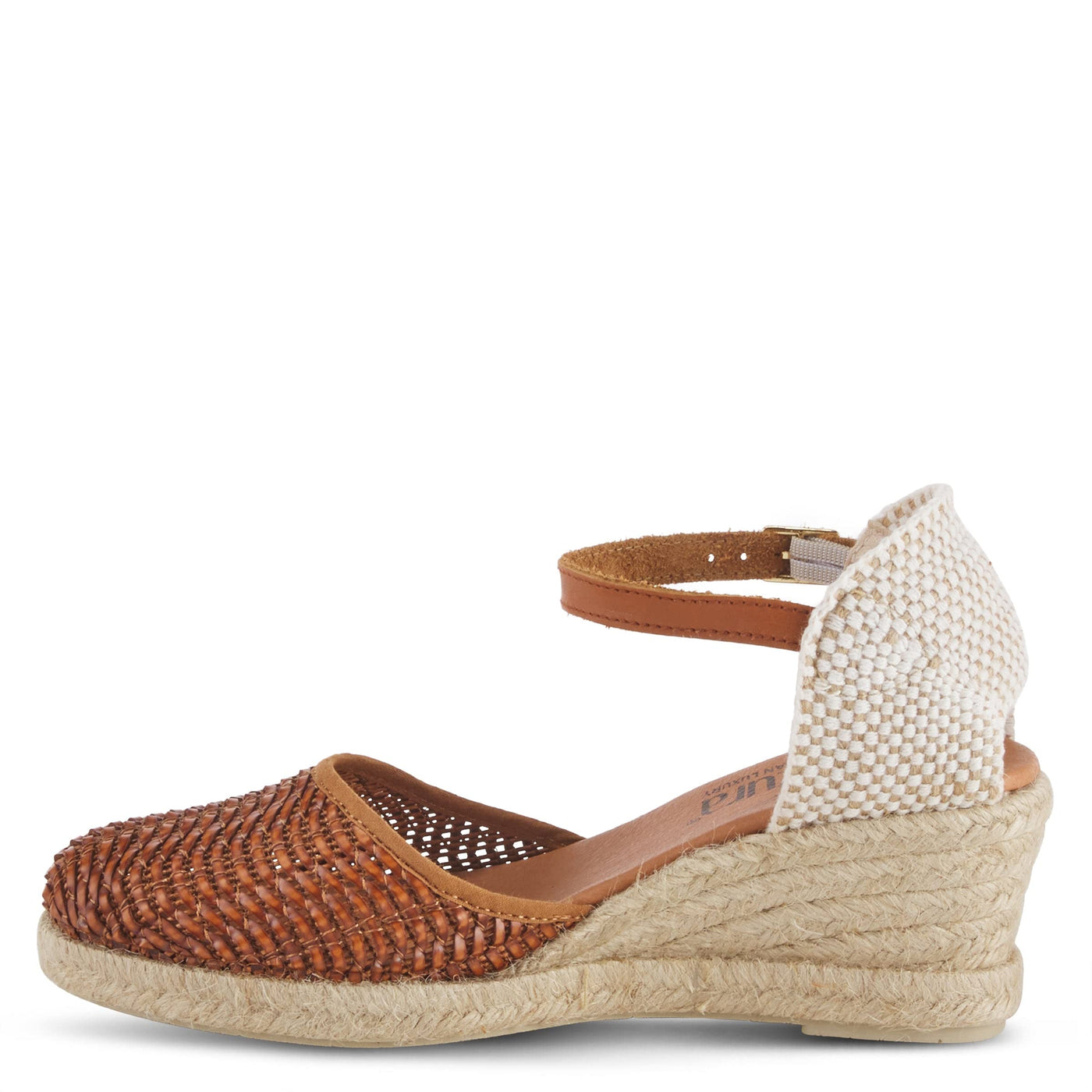 Azura Women's Lia Wedge Sandal Beige EU 40 / US 9