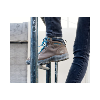 Cat Footwear Women's Mae Waterproof Steel Toe Work Boot, Bay Leaf, 9
