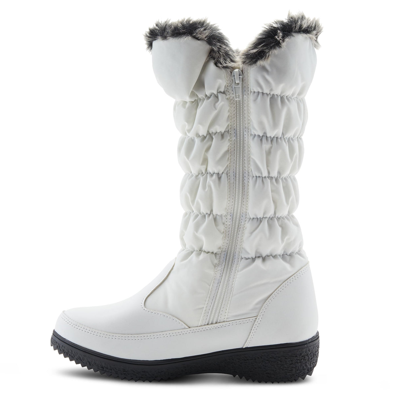 Flexus Spring Step Citywalk Tall Waterproof Winter Boots for Women - Ladies Snow Boots with Cozy Nylon & Faux Fur Lining - Women's Mid-Calf Boots with Zipper Closure